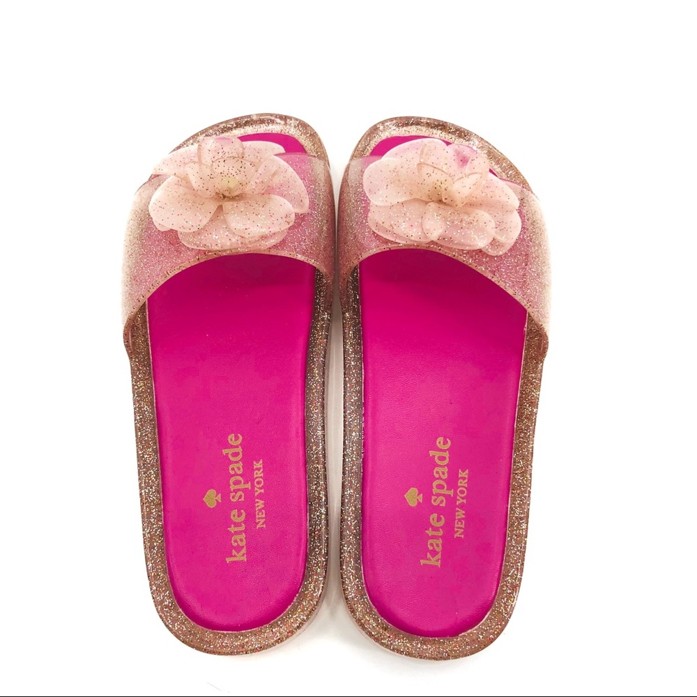 NEW!! Kate Spade Jelly Flower Flip Flop Sandals - Picture 4 of 7